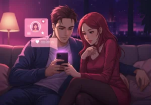 a couple using UnicornsFinder